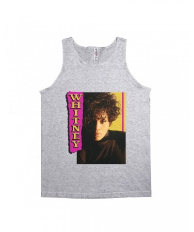 Whitney Houston Unisex Tank Top | Whitney Pink And Yellow Image Shirt $6.27 Shirts