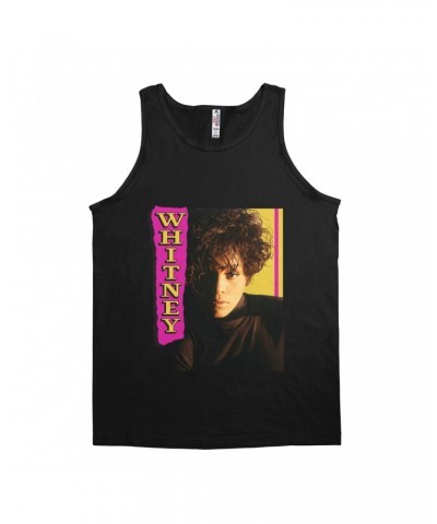 Whitney Houston Unisex Tank Top | Whitney Pink And Yellow Image Shirt $6.27 Shirts