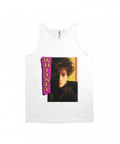 Whitney Houston Unisex Tank Top | Whitney Pink And Yellow Image Shirt $6.27 Shirts