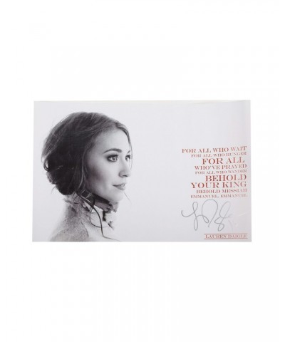 Lauren Daigle Autographed Behold Poster $14.95 Decor