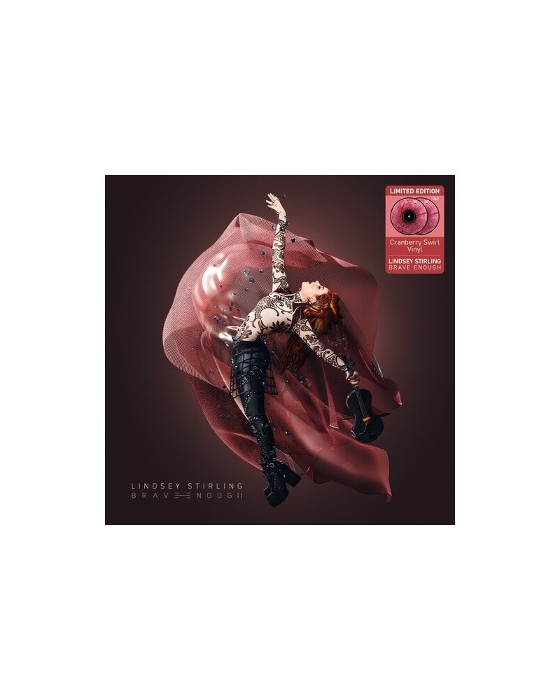 Lindsey Stirling Brave Enough Cranberry Swirl Vinyl Record $4.80 Vinyl