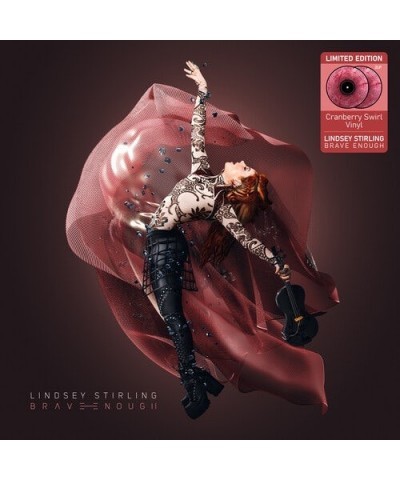 Lindsey Stirling Brave Enough Cranberry Swirl Vinyl Record $4.80 Vinyl