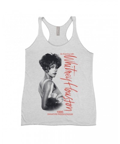 Whitney Houston Ladies' Tank Top | 1995 Singapore Indoor Stadium Shirt $10.79 Shirts