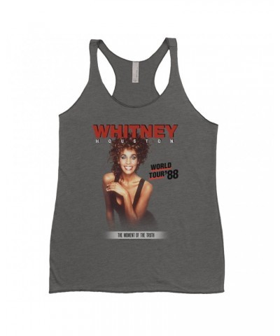 Whitney Houston Ladies' Tank Top | 1988 World Tour Poster Image Shirt $4.65 Shirts