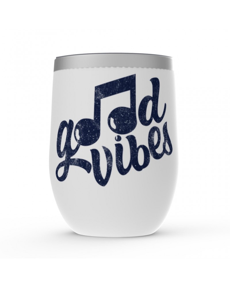 Music Life Stemless Wine Tumbler | Good Vibes Only Stemless Wine Tumbler $7.91 Drinkware