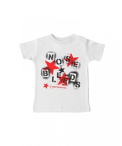 MisterWives Spray Paint White Baby Tee $1.57 Shirts