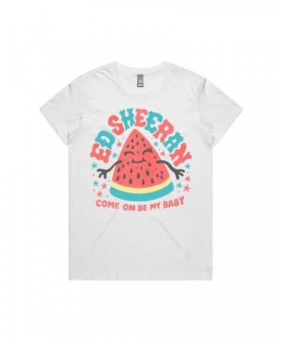 Ed Sheeran Watermelon Ladies T-Shirt $11.43 Shirts