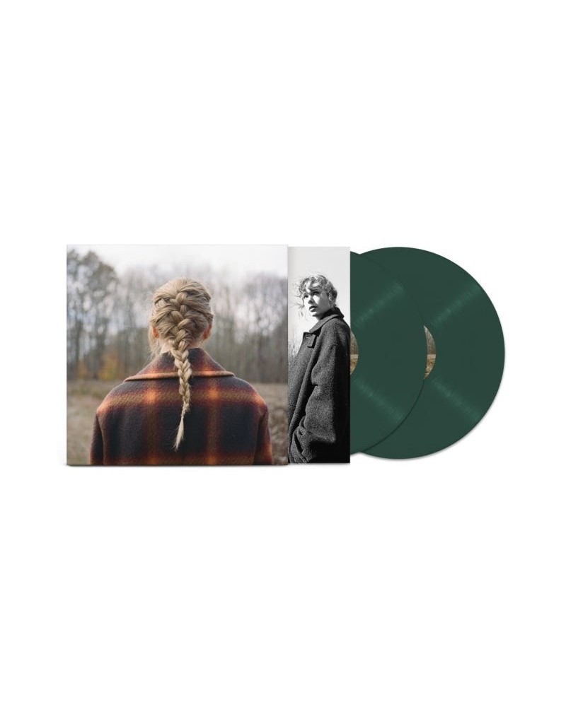 Taylor Swift LP Vinyl Record - Evermore (Deluxe Edition) (Green Vinyl) $9.67 Vinyl