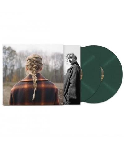 Taylor Swift LP Vinyl Record - Evermore (Deluxe Edition) (Green Vinyl) $9.67 Vinyl