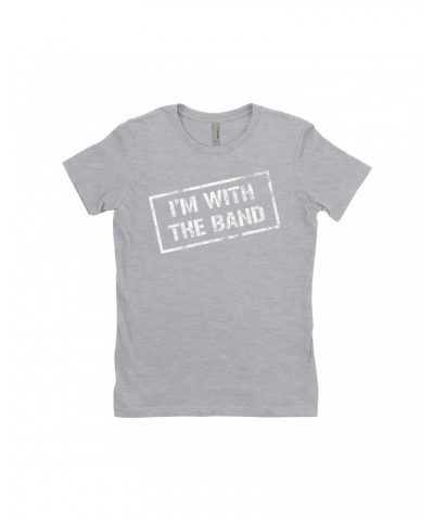 Music Life Ladies' Boyfriend T-Shirt | I'm With The Band Shirt $11.62 Shirts