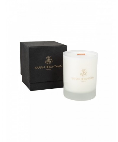 Sarah Brightman 14 oz. French Lavender Satin Frosted Wood Wick Candle with Gift Box $11.93 Decor