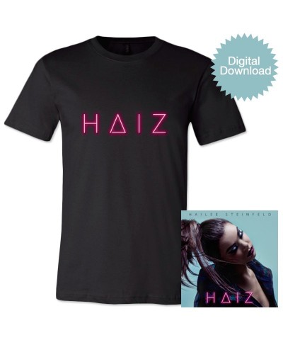 Hailee Steinfeld HAIZ Digital EP + Unisex T-shirt $7.37 Vinyl