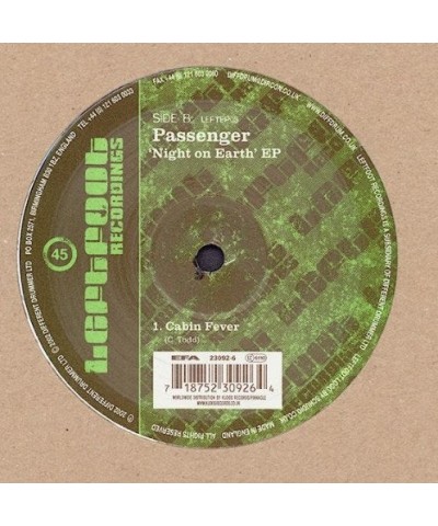 Passenger NIGHT ON EARTH EP Vinyl Record - UK Release $12.45 Vinyl