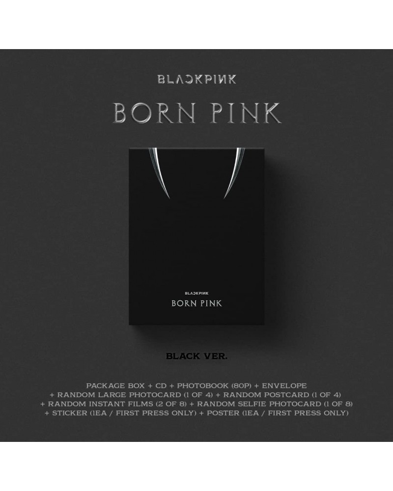 BLACKPINK BORN PINK (Standard CD Boxset - Version B / BLACK) CD $11.67 CD