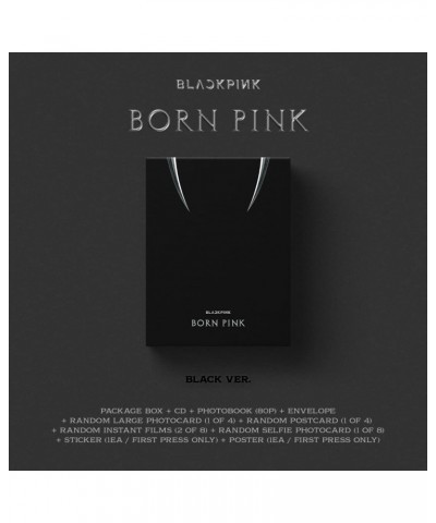 BLACKPINK BORN PINK (Standard CD Boxset - Version B / BLACK) CD $11.67 CD