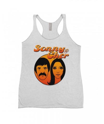 Sonny & Cher Ladies' Tank Top | Comedy Hour Illustration And Logo Ombre Shirt $8.39 Shirts