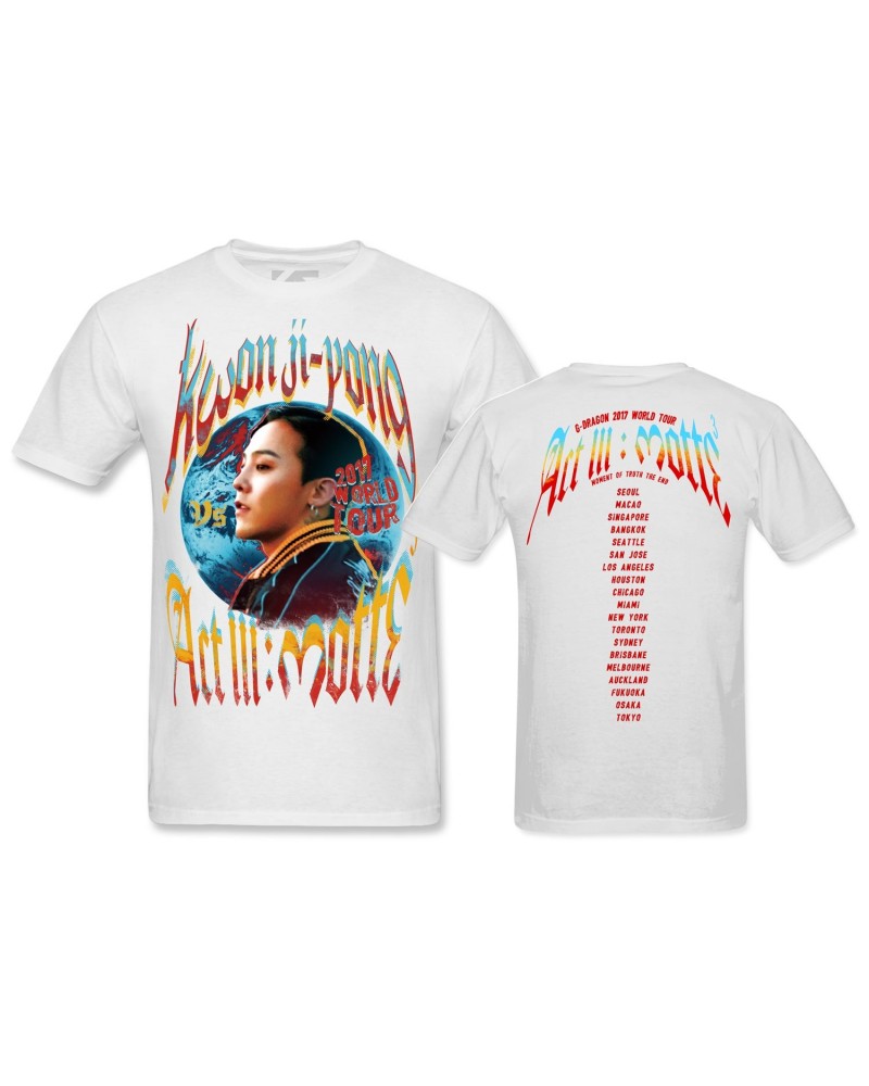 G-DRAGON BIGBANG - [MOTTE] G-DRAGON WHITE T-SHIRT TYPE 1 $10.80 Shirts