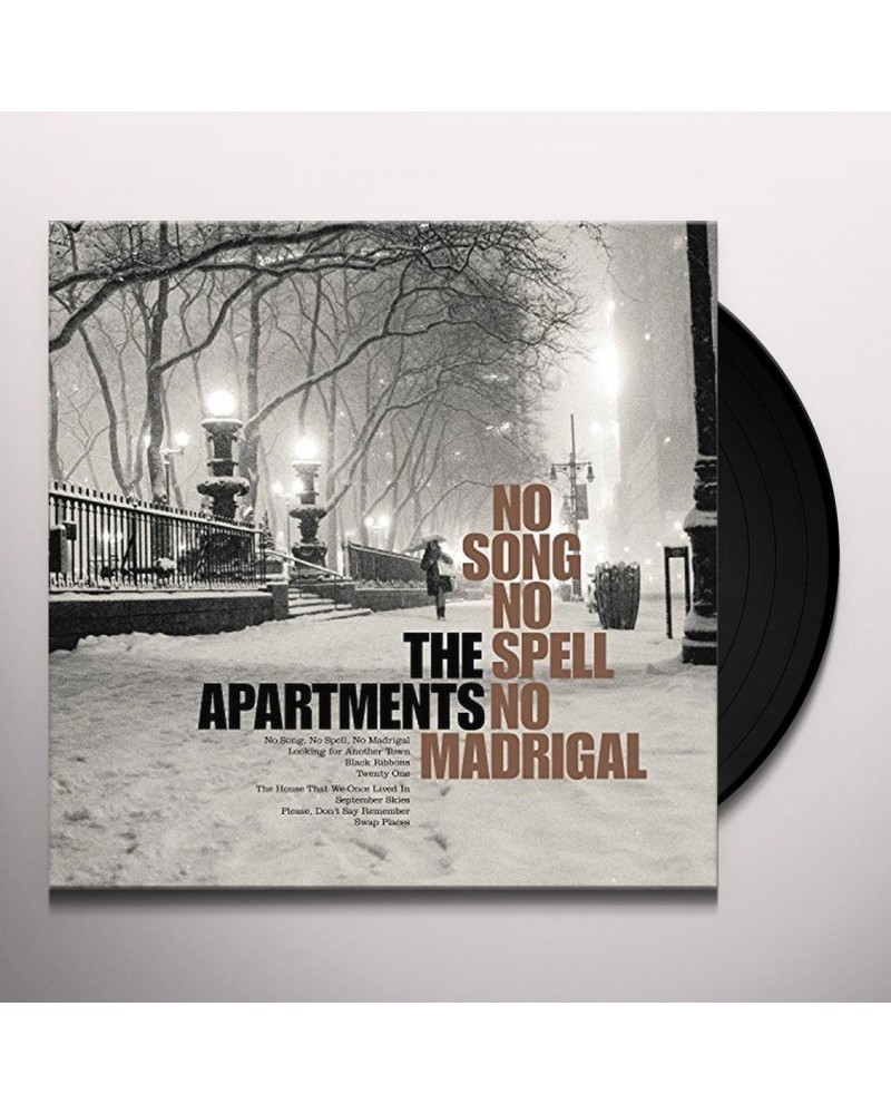 The Apartments NO SONG NO SPELL NO MADRIGAL Vinyl Record $8.80 Vinyl