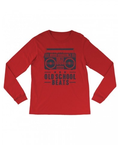 Music Life Long Sleeve Shirt | Old School Beats Shirt $7.05 Shirts