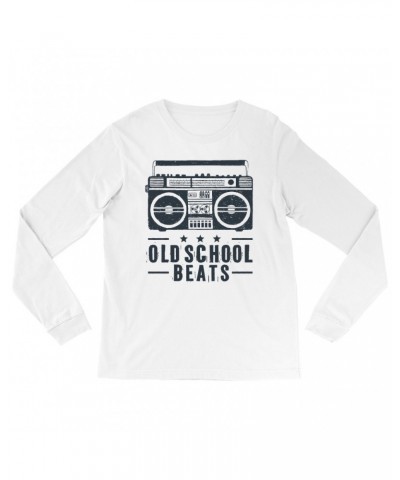 Music Life Long Sleeve Shirt | Old School Beats Shirt $7.05 Shirts