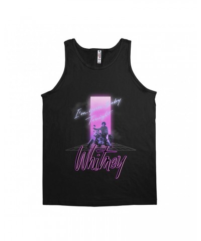 Whitney Houston Unisex Tank Top | Neon Light I'm Your Baby Tonight Image Shirt $10.31 Shirts